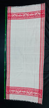 Traditional Assamese handloom Gamusa- with traditional floral motif