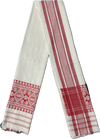 Traditional Assamese handloom Gamusa- with traditional floral motif