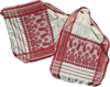 Traditional Assamese occasion handloom Gamusa- with traditional floral motif