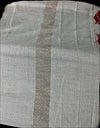 Traditional Assamese occasion handloom Gamusa- with traditional floral motif