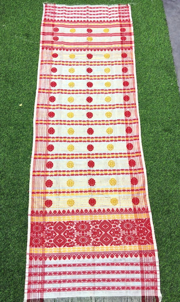 Traditional Assamese occasion handloom Gamusa