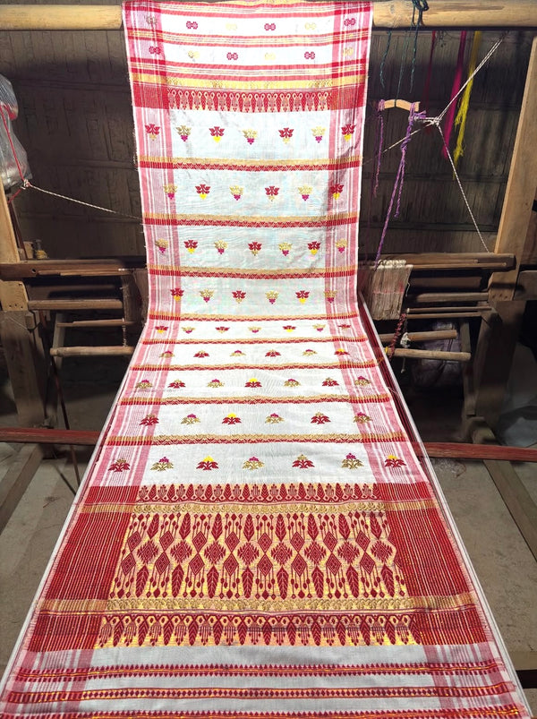 Traditional Assamese occasion handloom Gamusa