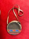 Round handicraft jute women hand bag