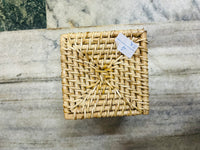 Natural cane tissu box