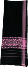 AssameseTiwa Handloom Black Gamusa